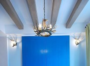 舒适温馨地中海风格80平米二居室餐厅背景墙装修效果图